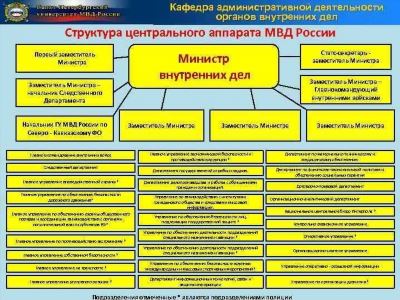 Структура центрального аппарата МВД РФ: подробное описание и функции