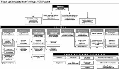 Структура внутренних органов МВД