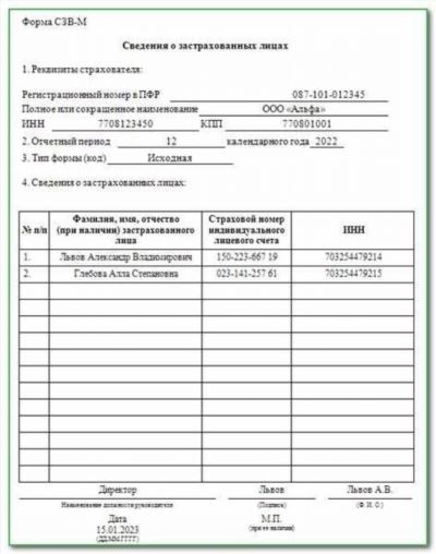 Сроки сдачи сзв тд в 2023 году